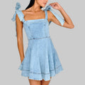 Suspenders Denim Dress - S / Light Blue - Dresses
