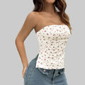 Sweet Floral Tube Top - Tank Tops & Camis