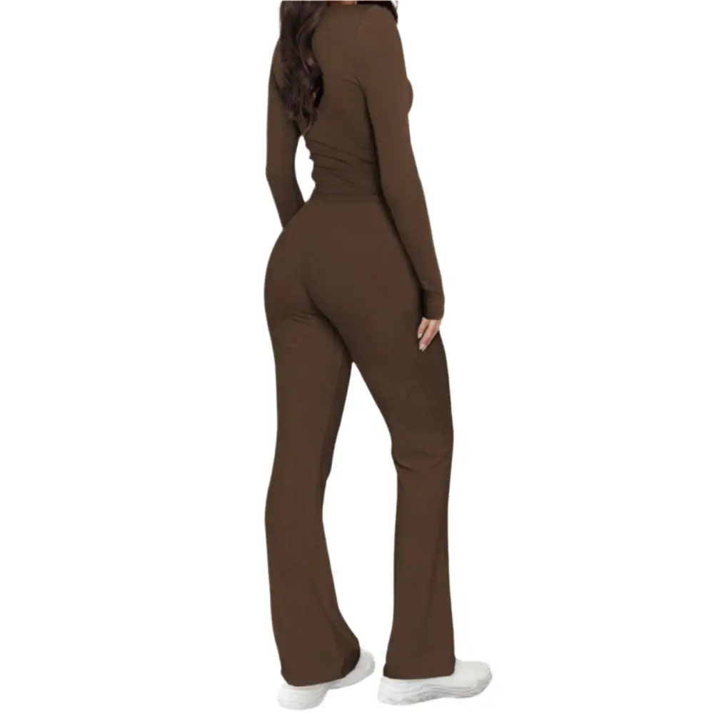 Sweet Spicy Long Sleeved Two-Piece Set - Outfit Sets