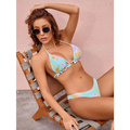 Tie Dye Ruffled Sexy Bikini - S / Multi - Bikinis