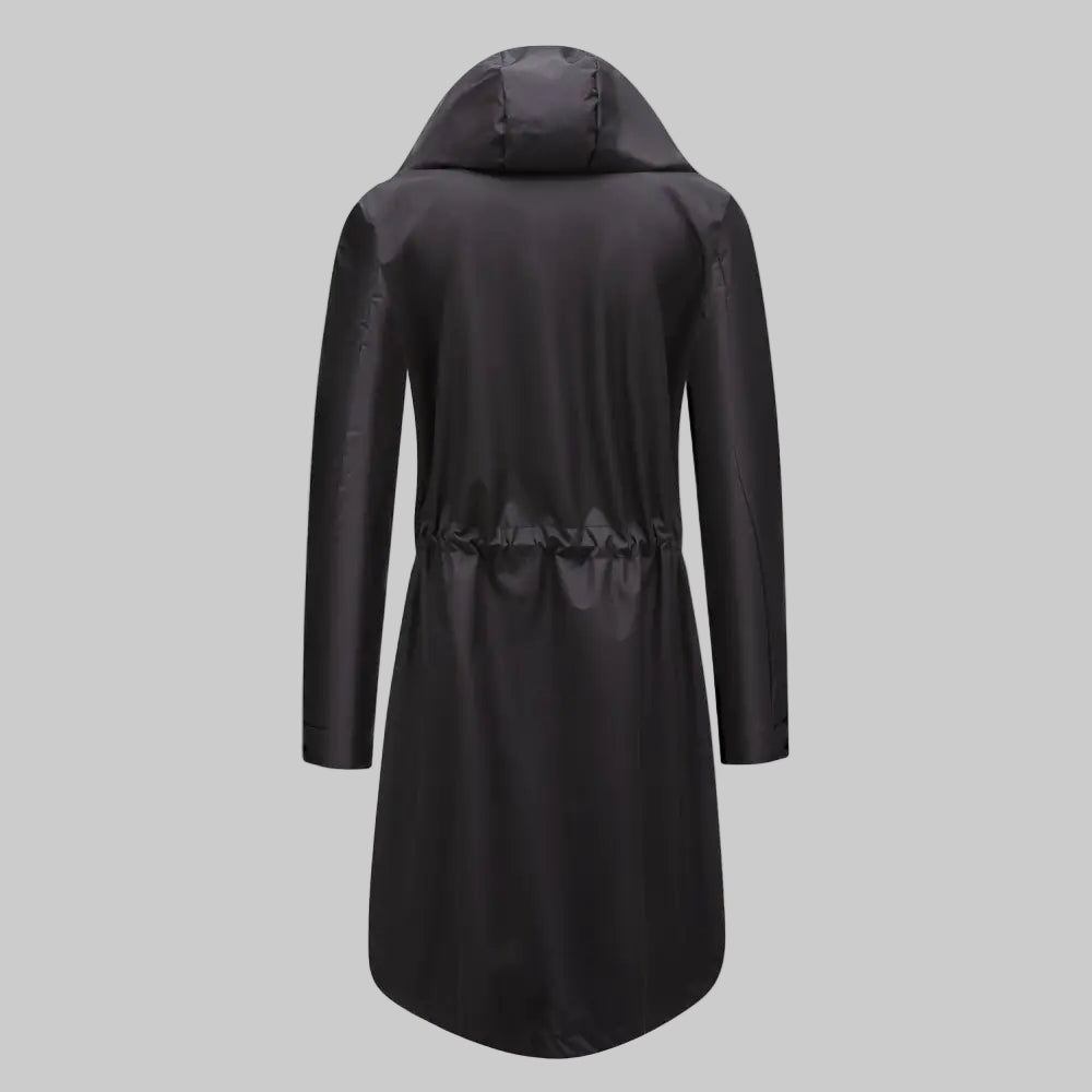 Trench Waterproof Hooded Striped Lining Coat - Outerwear