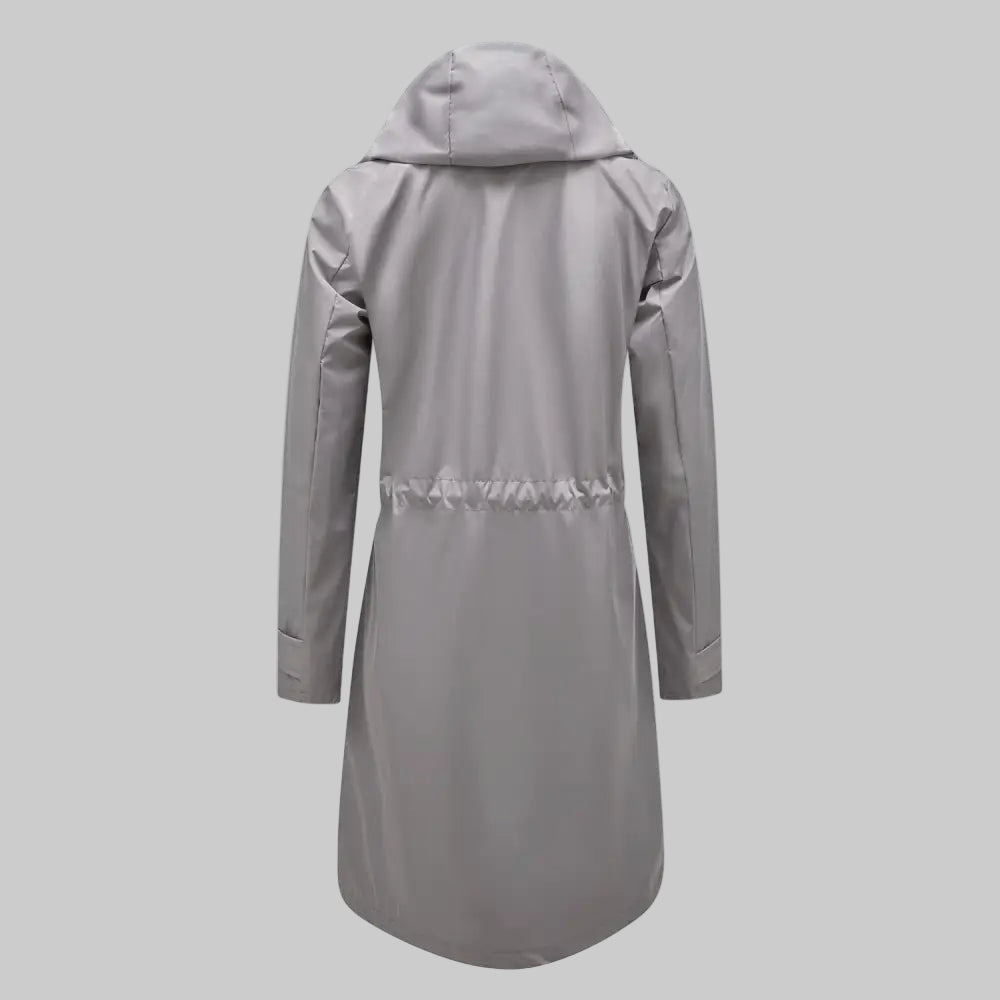Trench Waterproof Hooded Striped Lining Coat - Outerwear