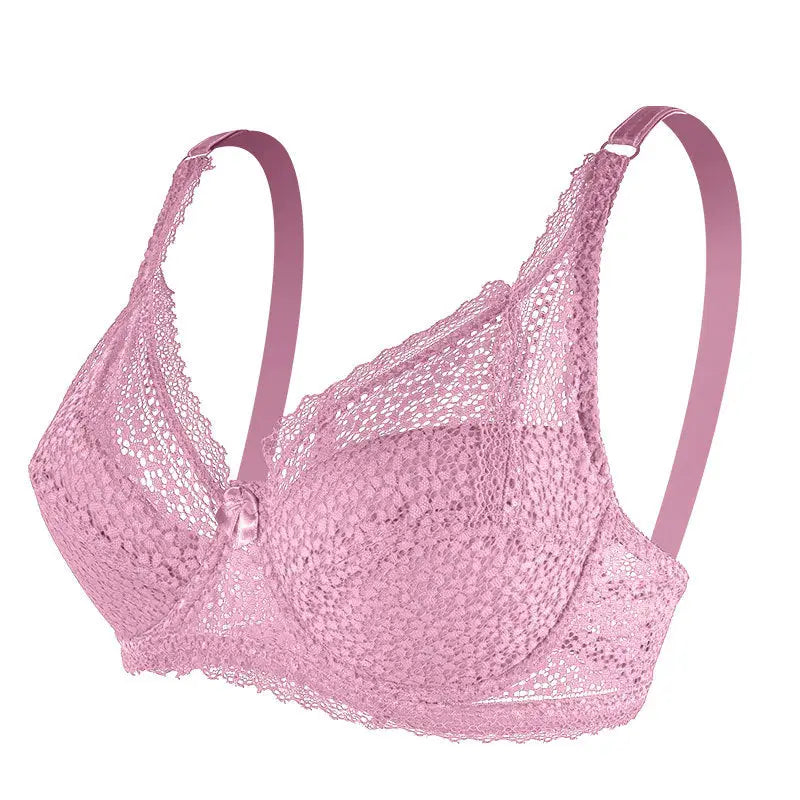 Underwear Adjustable Lace Steel Ring Bra - 36/80C / Hummus - Bras