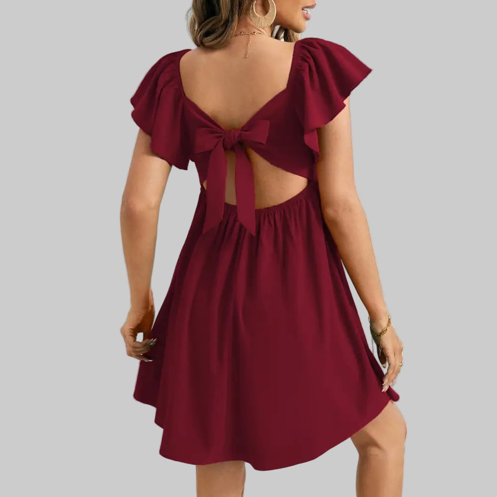 V-Neck Sexy Design Dress - Dresses