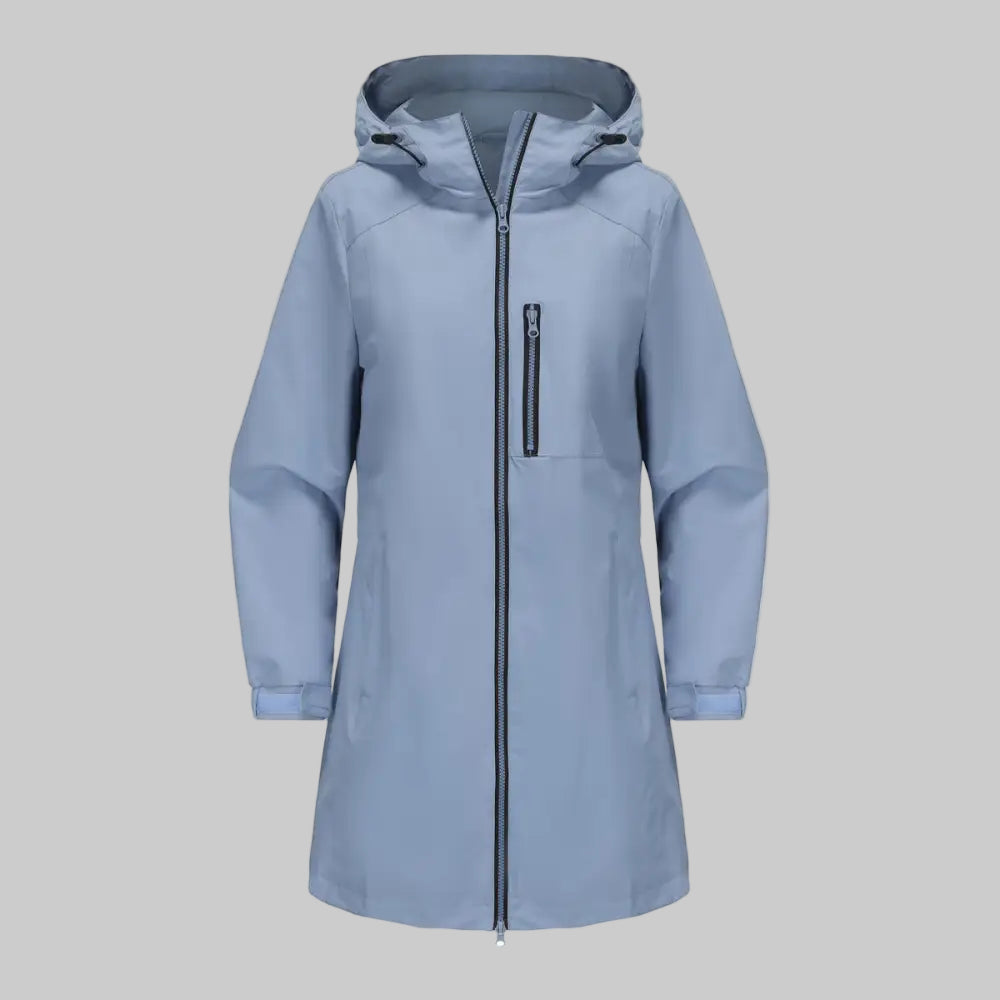 Waterproof Windbreaker Hooded Coat - S / Light Blue - Outerwear