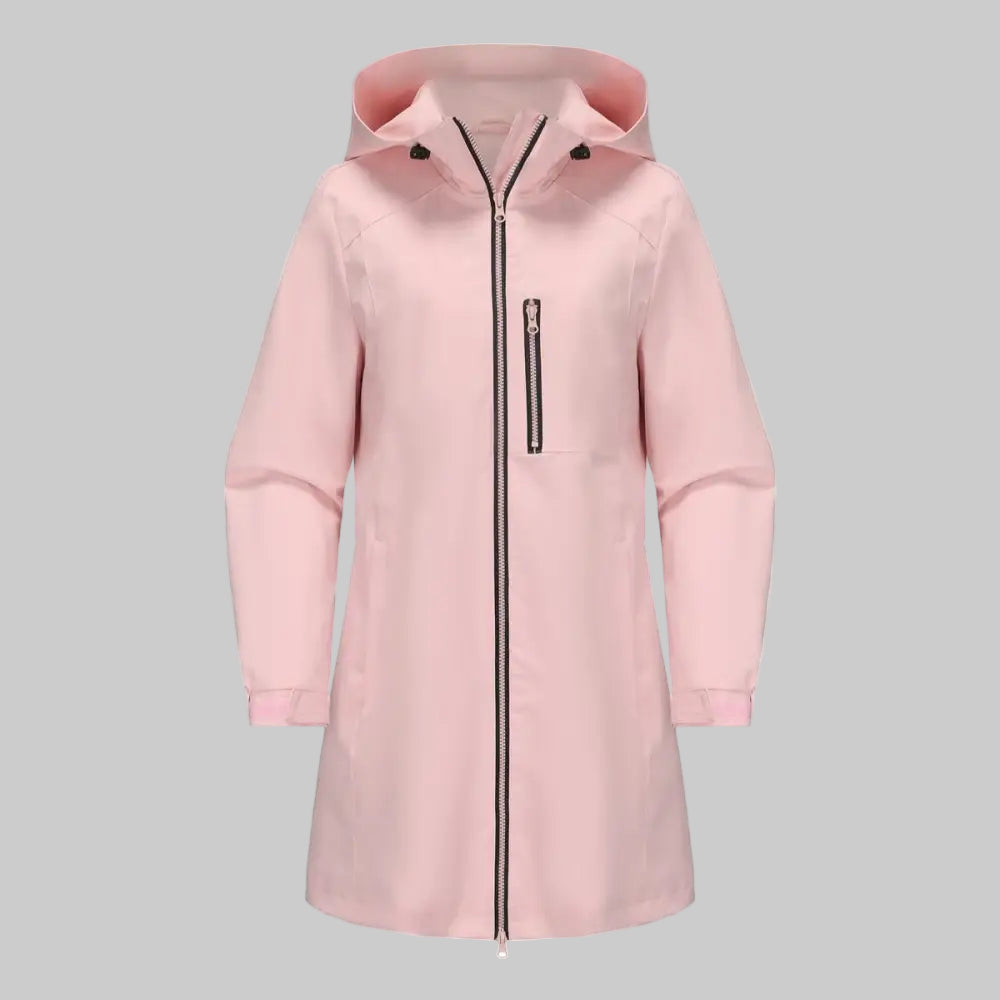Waterproof Windbreaker Hooded Coat - S / Pink - Outerwear