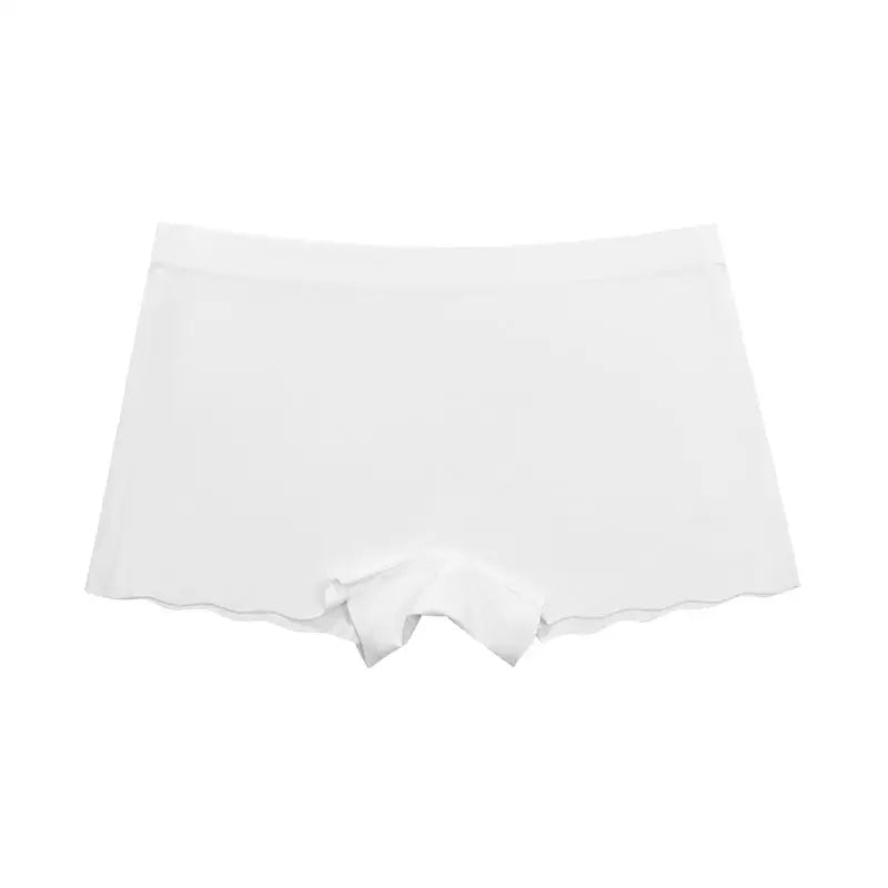 Wave Floral Seamless Cotton Crotch Breathable Skin-Friendly Mid-Waist Boxer Shorts - XS / White - Pantyhose
