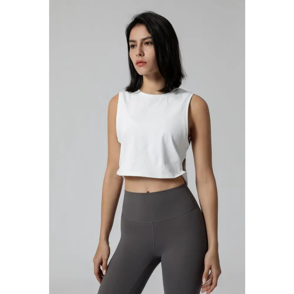 Yoga Exercise Loose Fitness Top - S / White - Activewear
