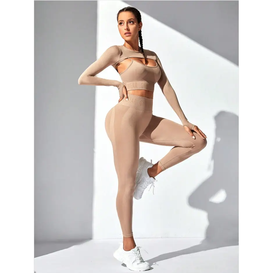 Yoga Sports Running Gym Quick Drying Workout Three Piece Suit - Activewear