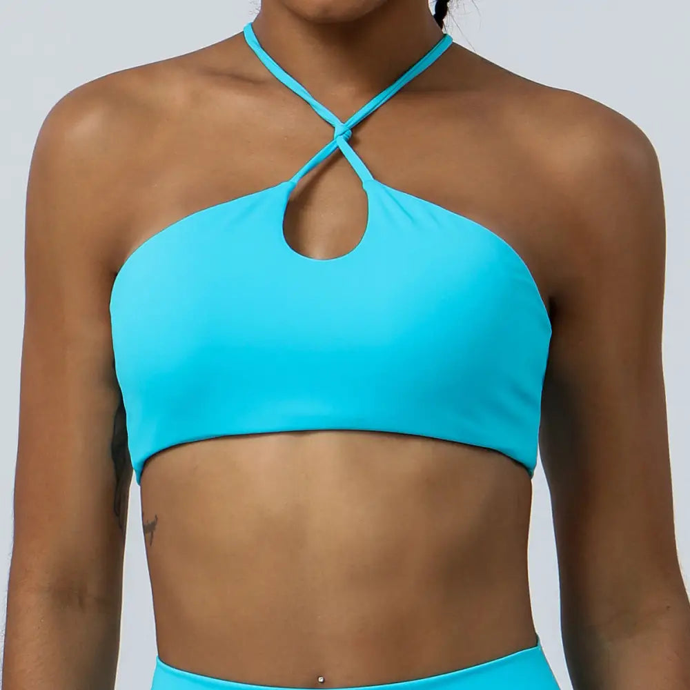Yoga Workout Bra - S / Blue - Activewear