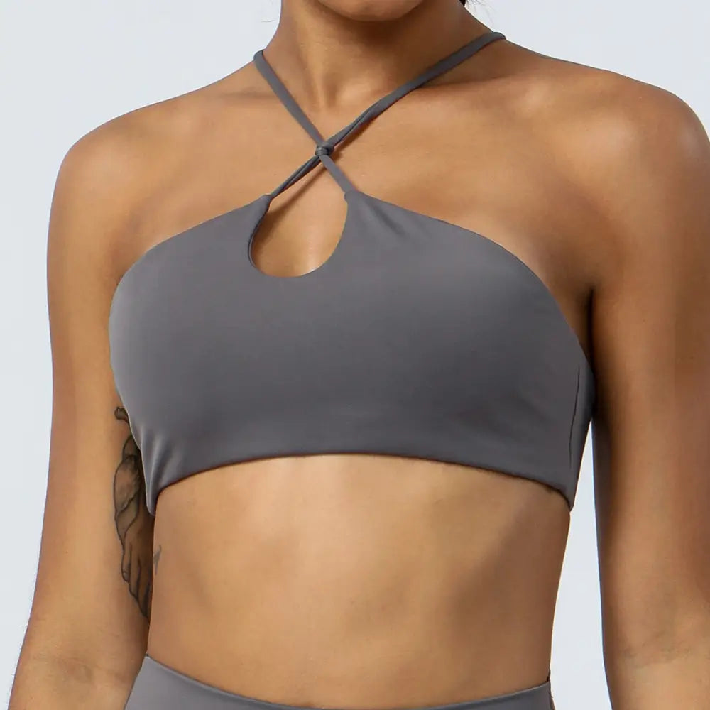 Yoga Workout Bra - S / Gray - Activewear