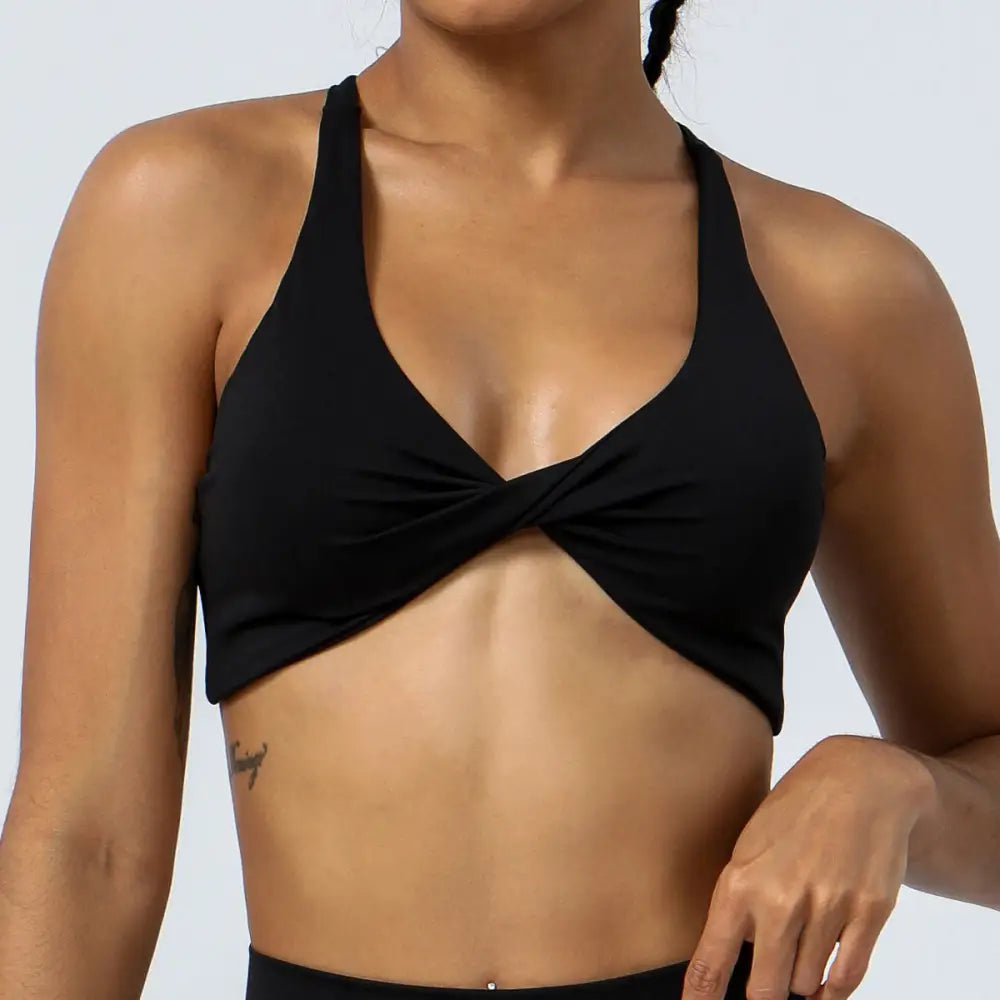 Yoga Workout Sports Bra - S / Black - Activewear