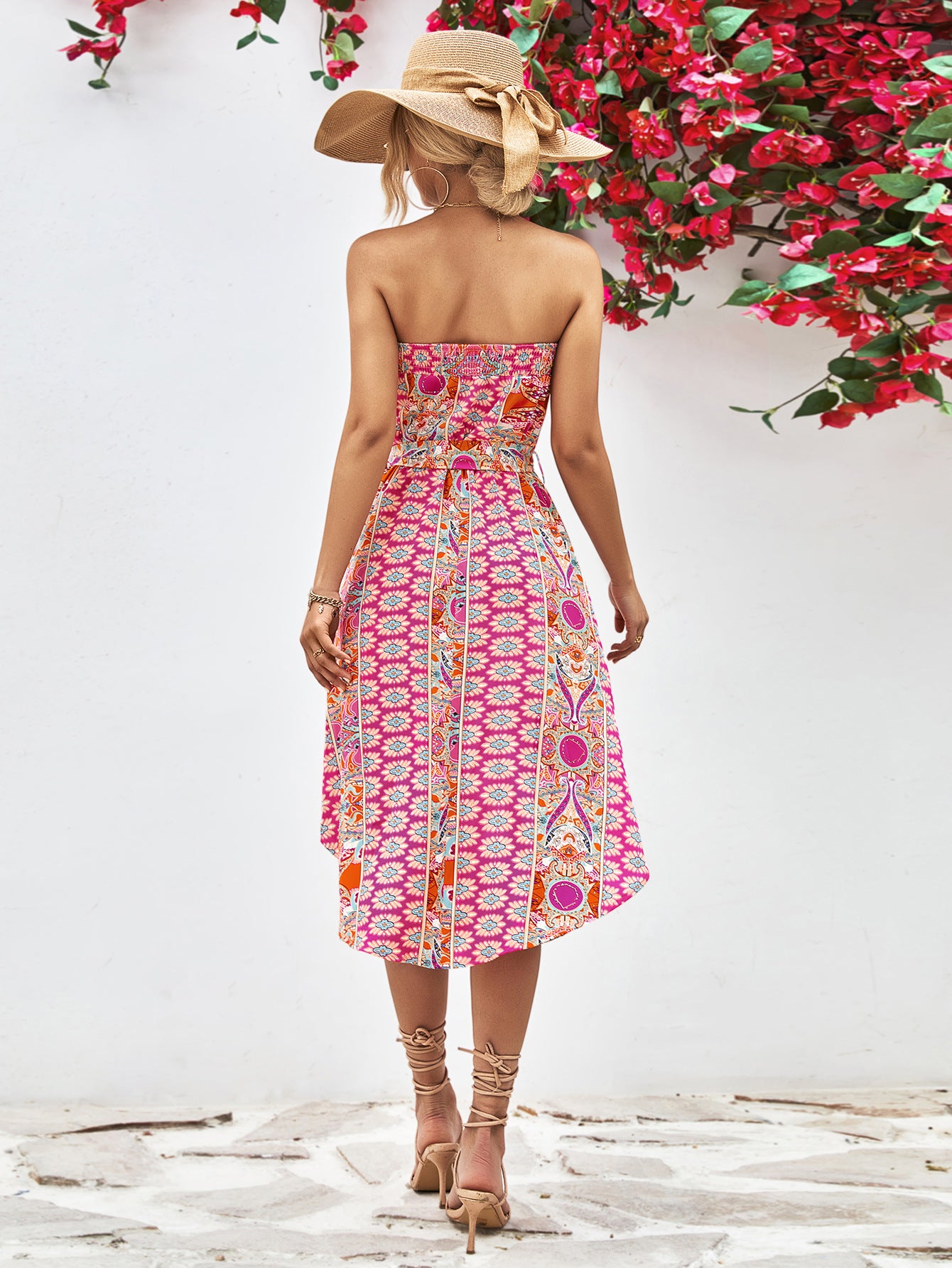 Tube Top Printed Dress - tamrashopsocial
