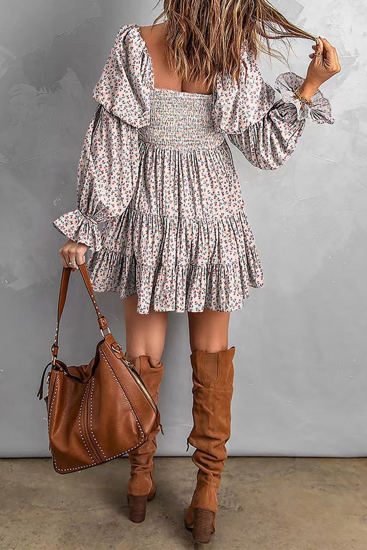 Waist Tight Pleated A-Line Sexy off Shoulder Dress