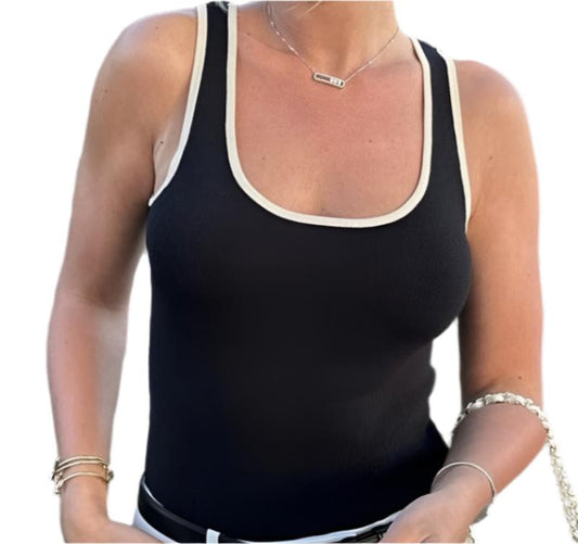 Contrast Color Tank Top