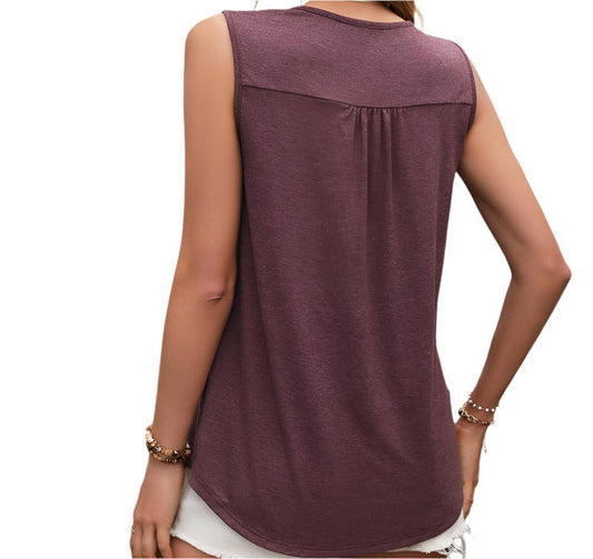 Lace Stitching Doll Knitted Top