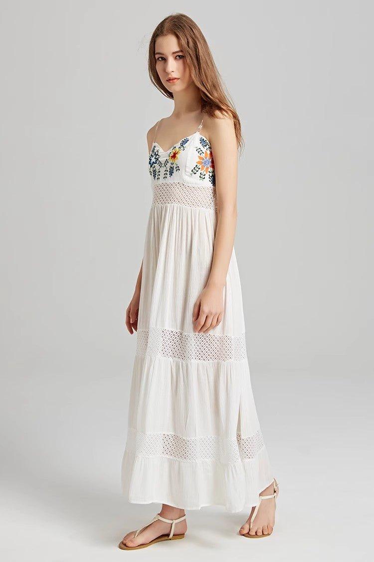 Summer Embroidered Strapless Dress - Tamra.Shop.Social